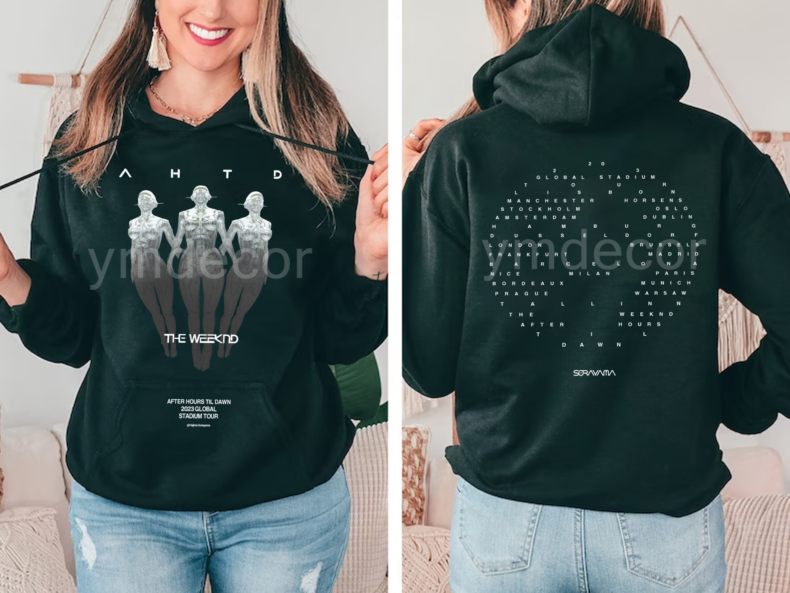 The After Hours Til Dawn 2023 Tour 2 Sides Hoodie, After Hours Tour Concert  Tshirt, MuicMuTour 2023 Merch Sweatshirt, Hoodie, Unisex Shirt (Copy)  (Copy) - YMdecor Home Store