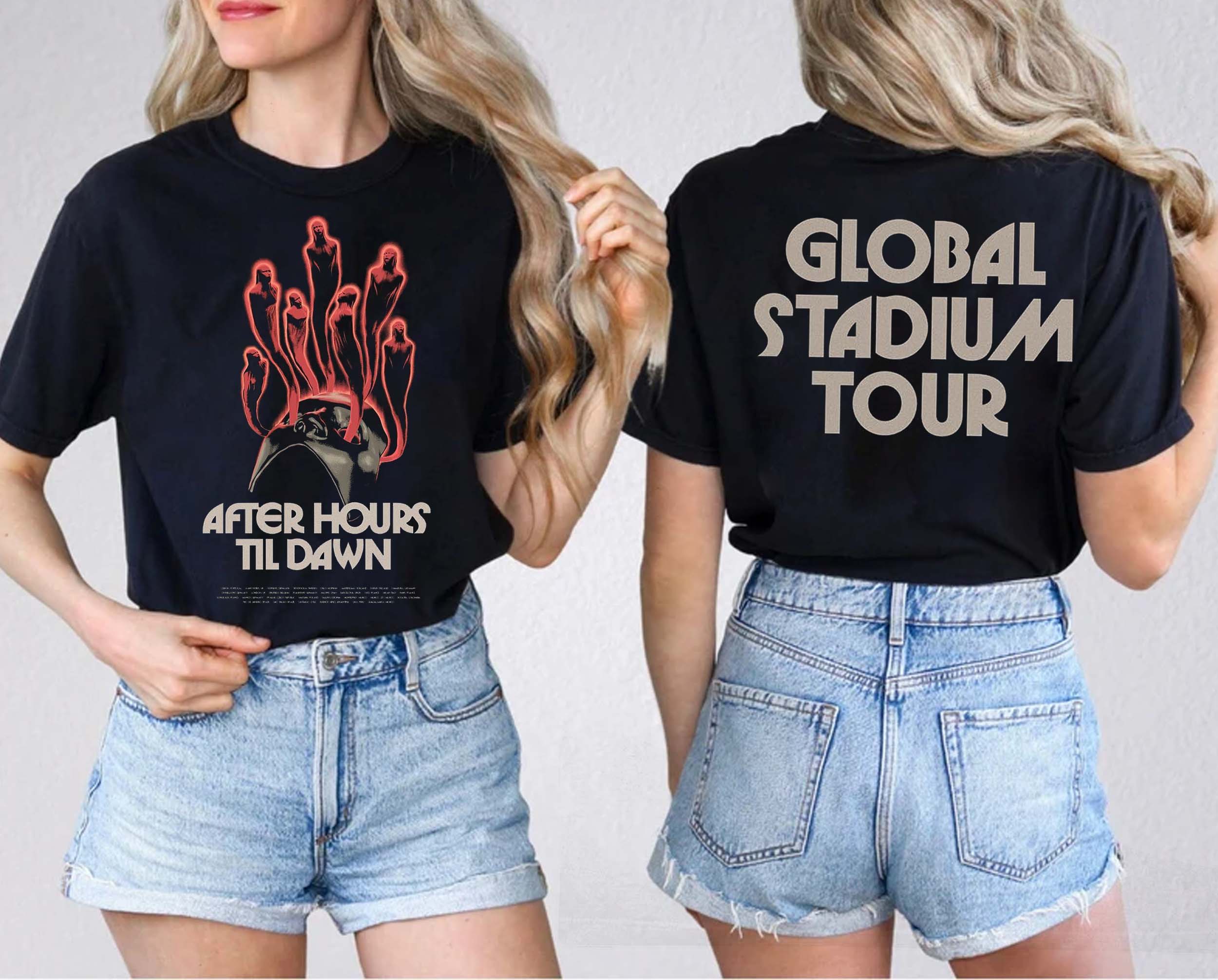 The After Hours Til Dawn 2023 Tour 2 Sides Hoodie, After Hours Tour Concert  Tshirt, MuicMuTour 2023 Merch Sweatshirt, Hoodie, Unisex Shirt (Copy)